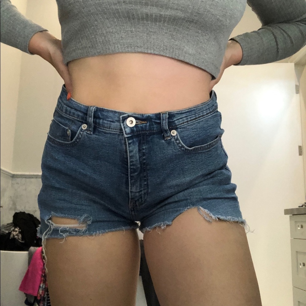 Vintage Mid Rise Jean Shorts